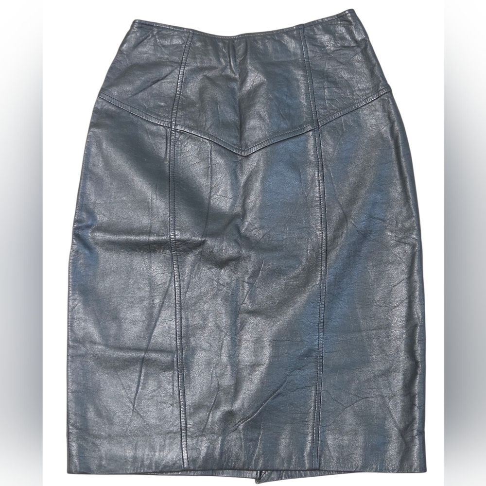 Vintage Leather Pencil Skirt Vintage Y2K